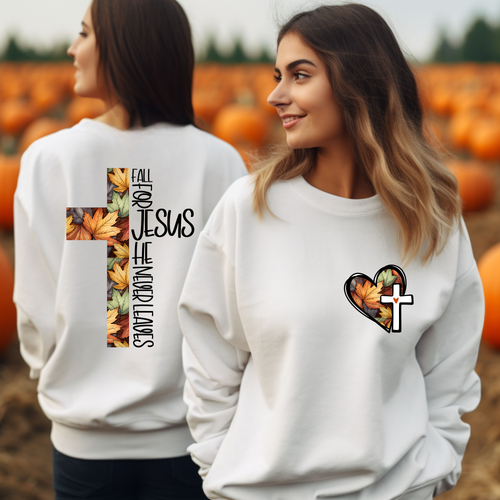 Load image 1 in gallery view. Fall For Jesus Cross