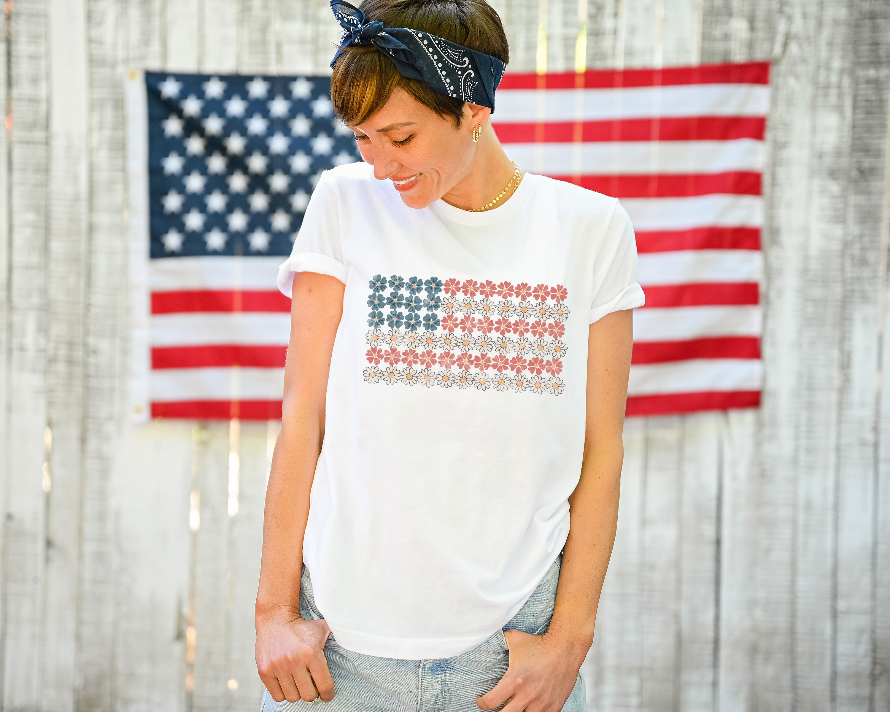 American Flag Flowers
