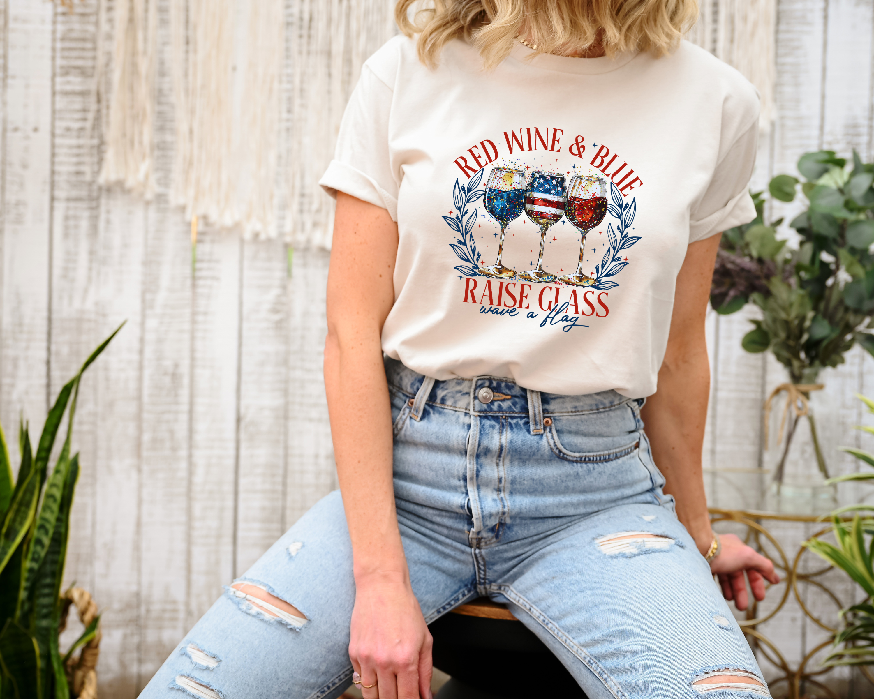Red White & Blue Raise A Glass