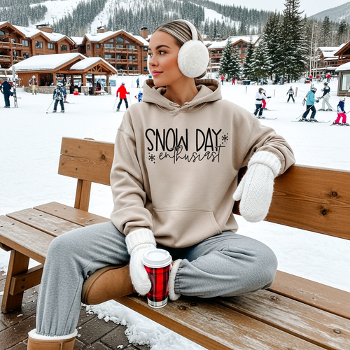 Load image 1 in gallery view. Snow Day Enthusiast