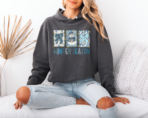 Load image 1 in gallery view. Winter Season Doodle Squares