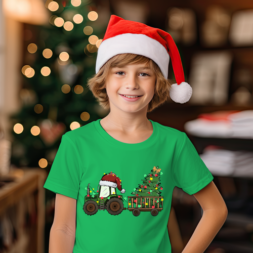 Load image 1 in gallery view. Christmas Tractor