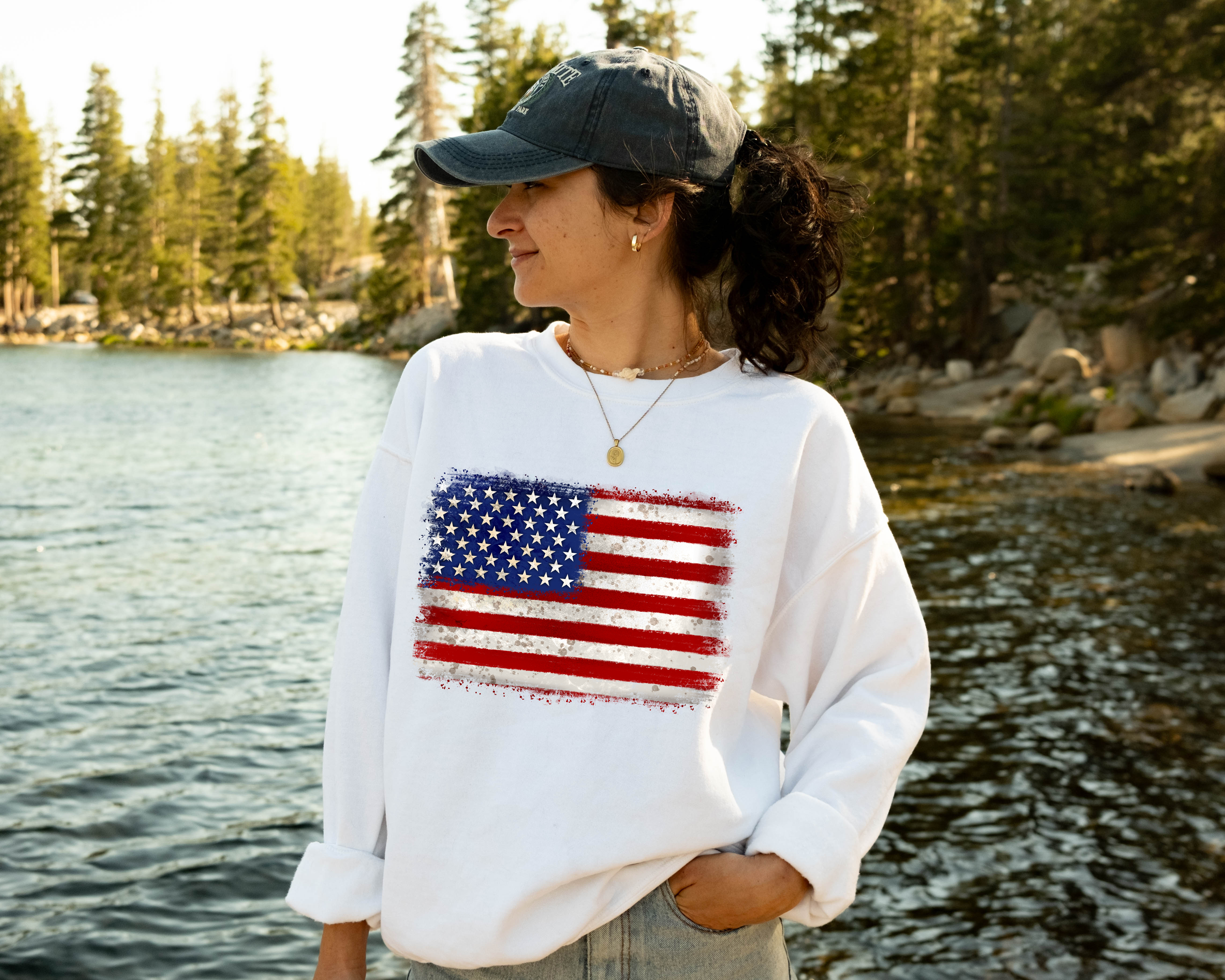 Distressed American Flag
