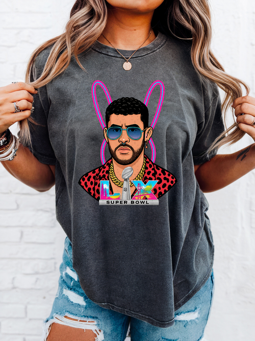 Load image 1 in gallery view. Bad Bunny Superbowl