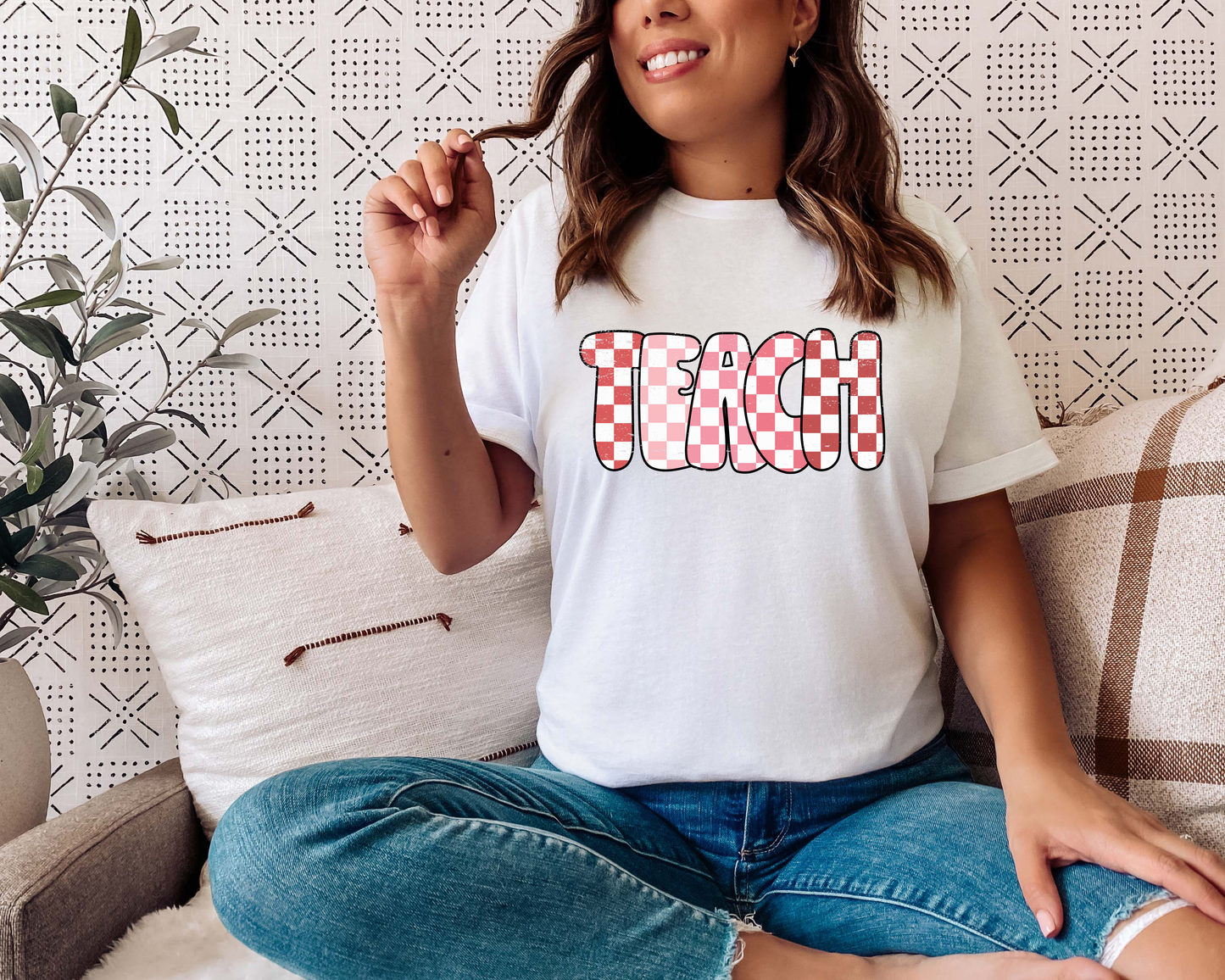 Checkered Teach Valentines