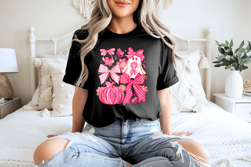 Load image 1 in gallery view. Pink Out Cute Halloween Collage