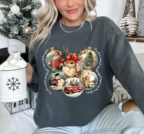 Load image 1 in gallery view. It is The Most Wonderful Time Of Year Ornaments