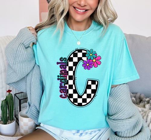 Load image 1 in gallery view. Checkered C Cardinals