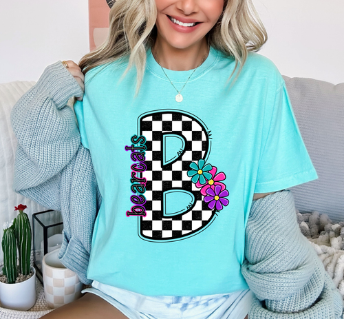 Load image 1 in gallery view. Checkered B Bearcats