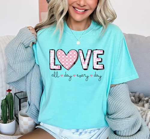 Load image 1 in gallery view. Love All Day Every Day