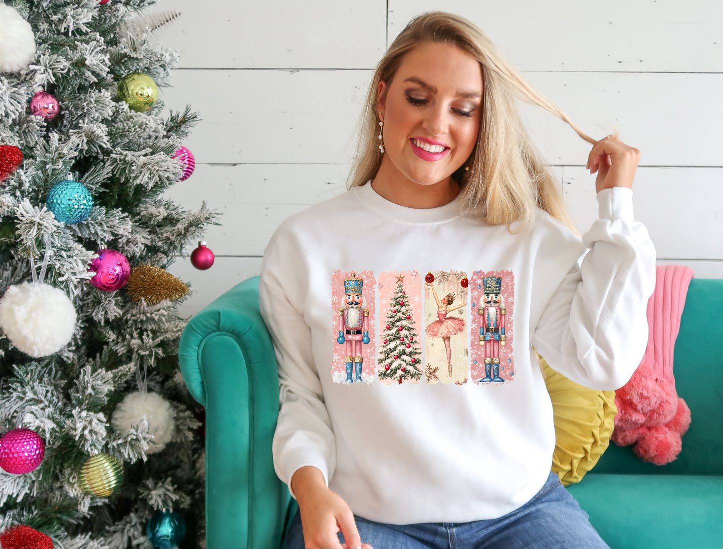 Pink Distressed Nutcracker