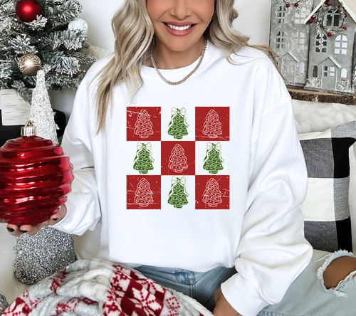 Load image 1 in gallery view. Christmas Tree Checkered