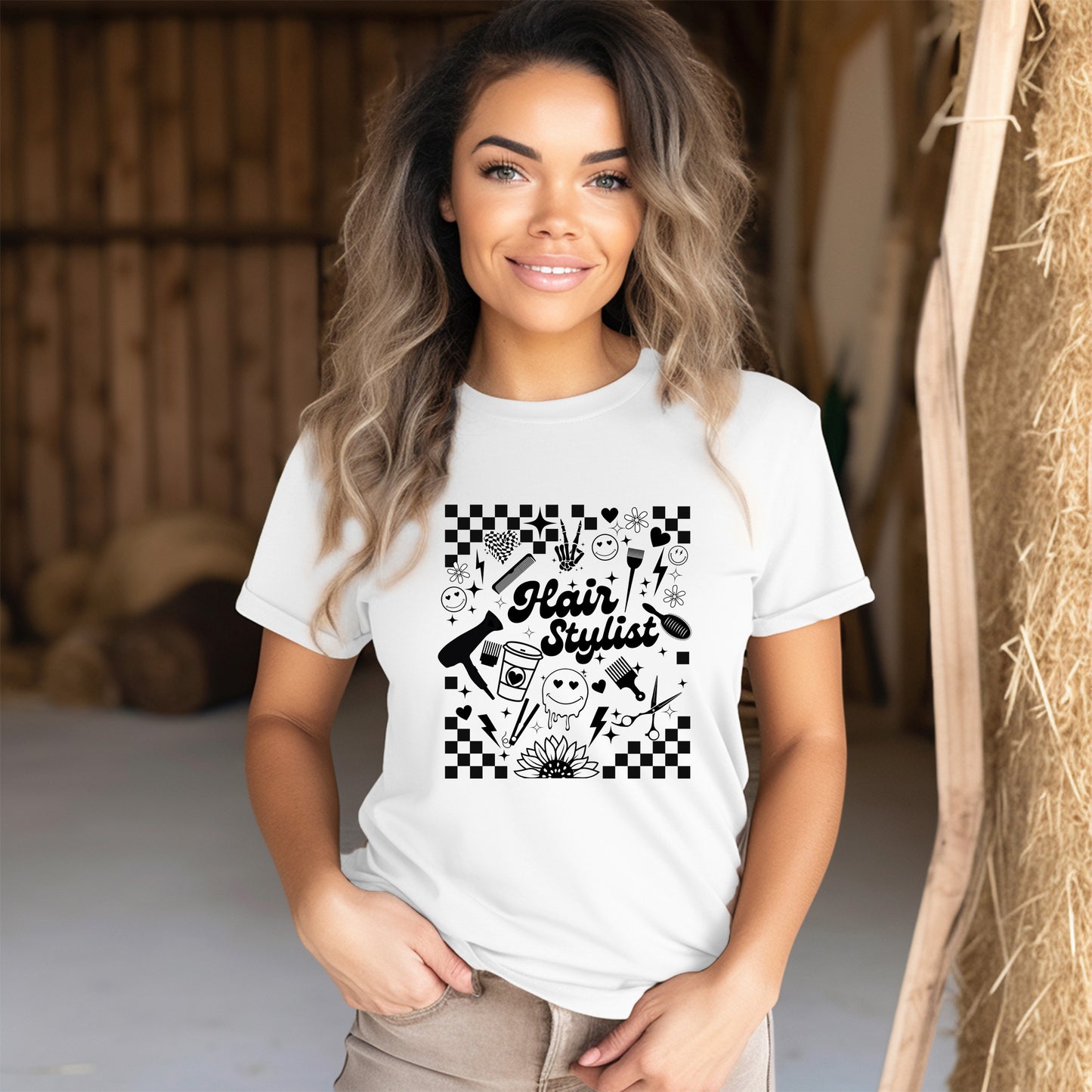 Checkered Hair Stylist