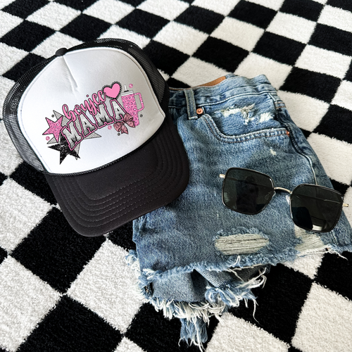 Load image 1 in gallery view. Boujee Mama Pink - Trucker Hat Print