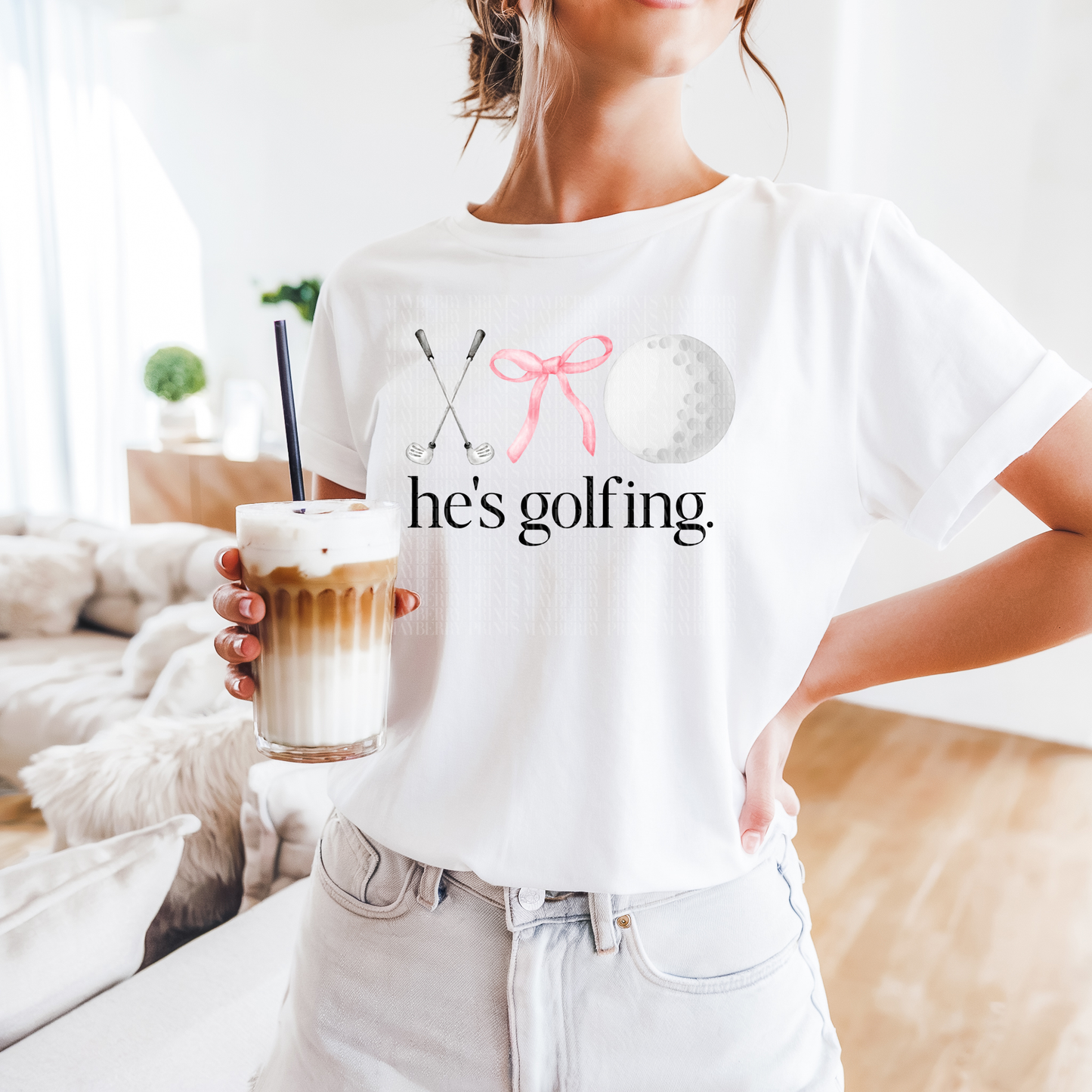 He's Golfing