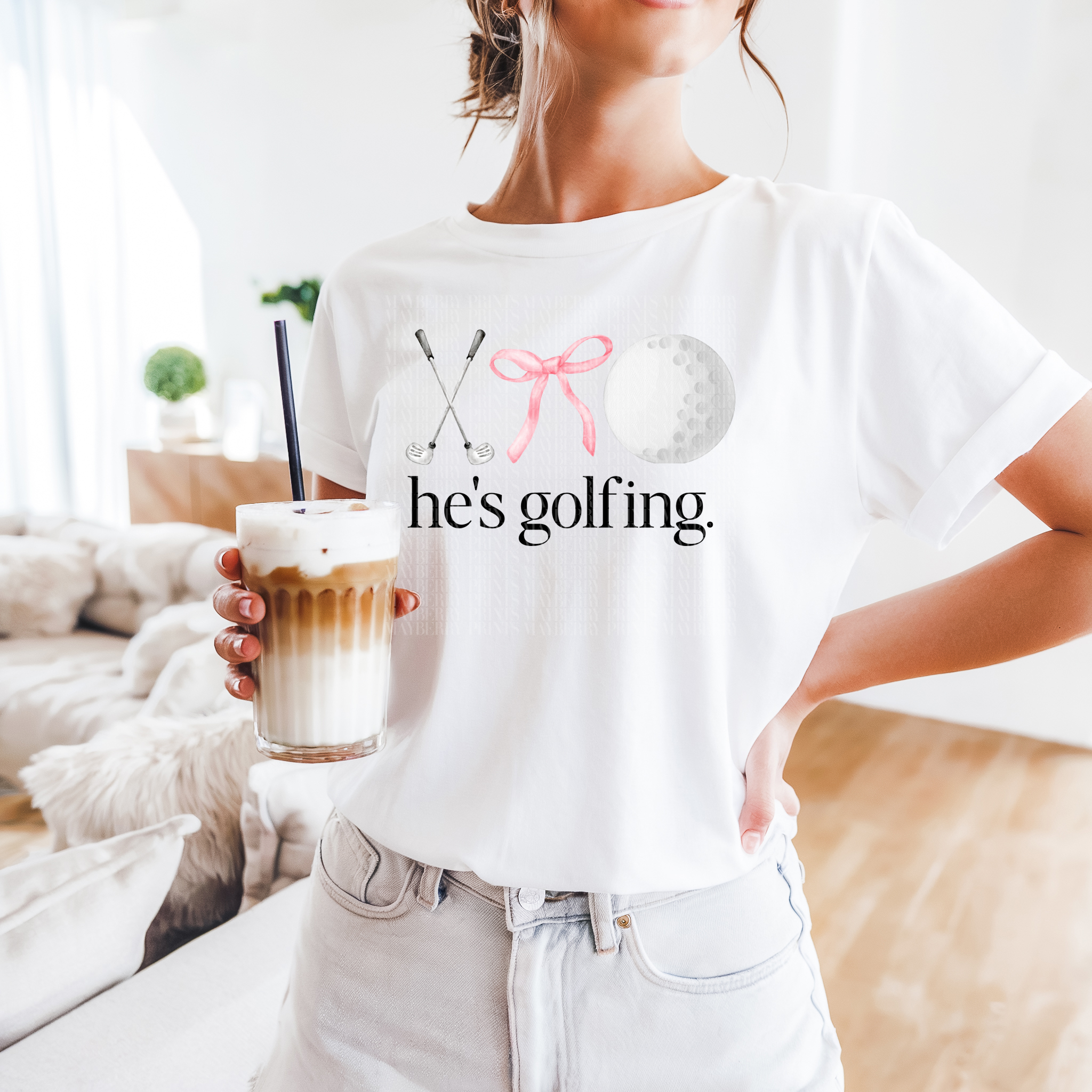 He's Golfing