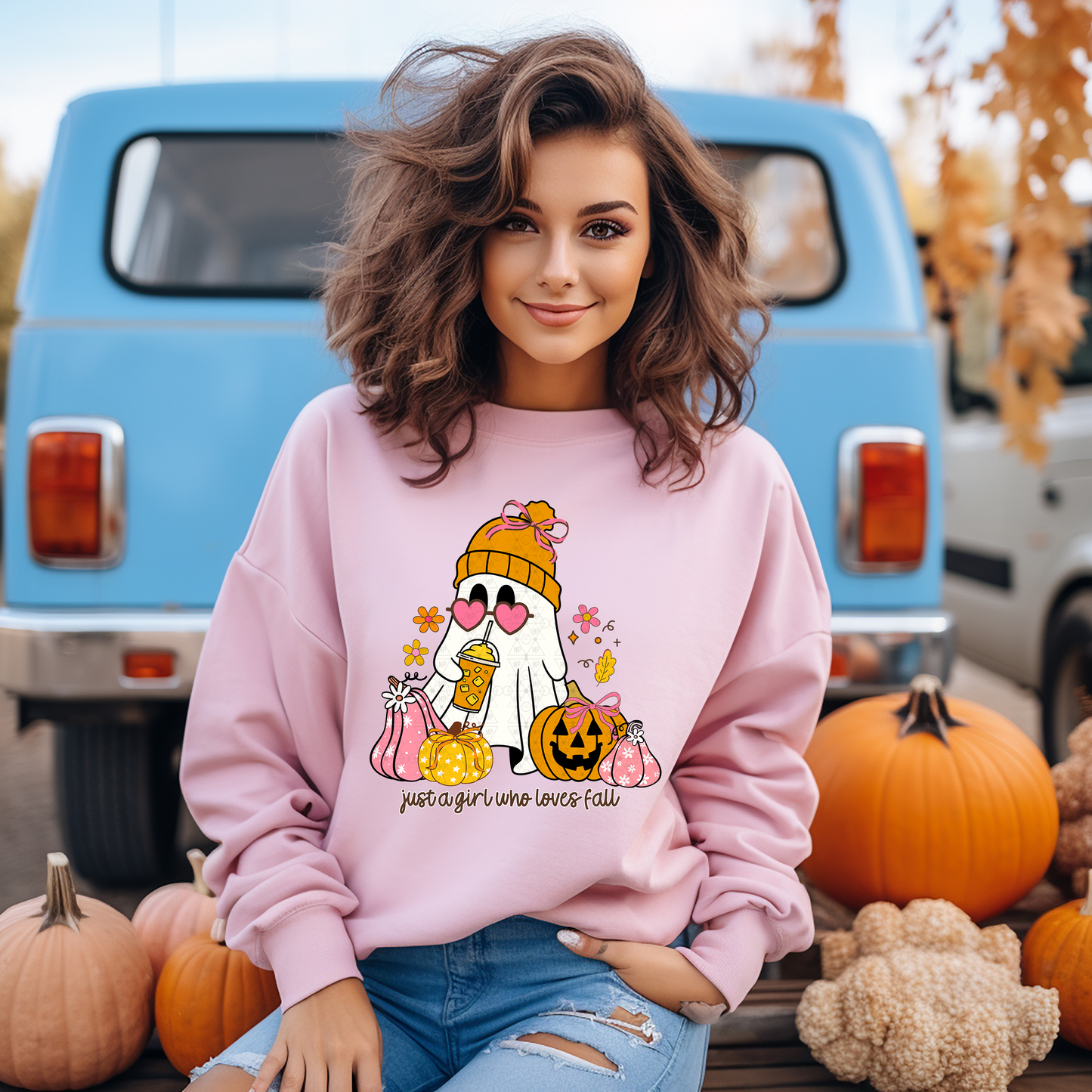 Just A Girl Who Loves Fall Cute Ghost
