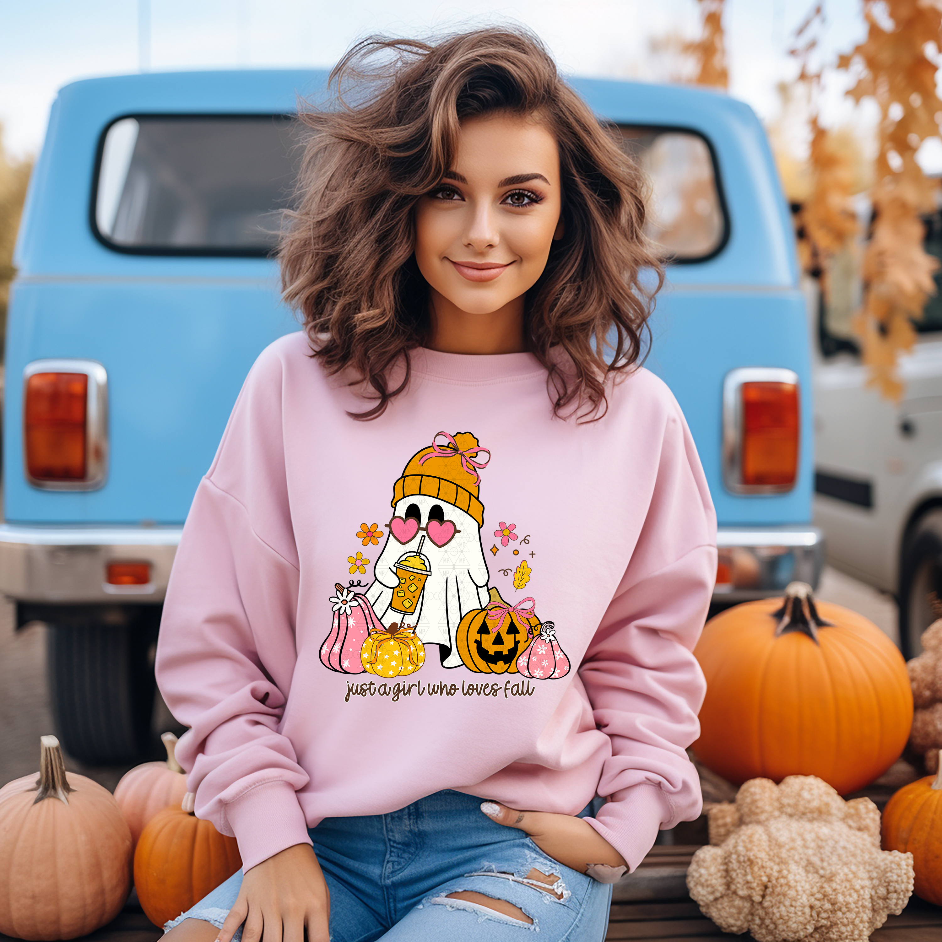 Just A Girl Who Loves Fall Cute Ghost