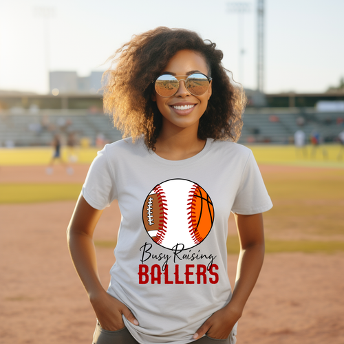 Load image 1 in gallery view. Busy Raising Ballers