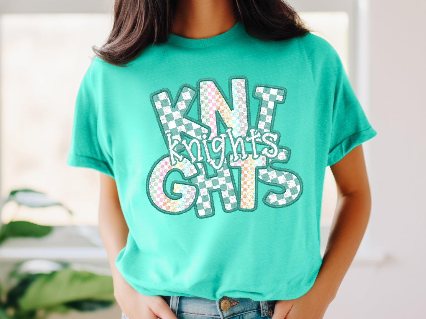 Checkered Teal Knights
