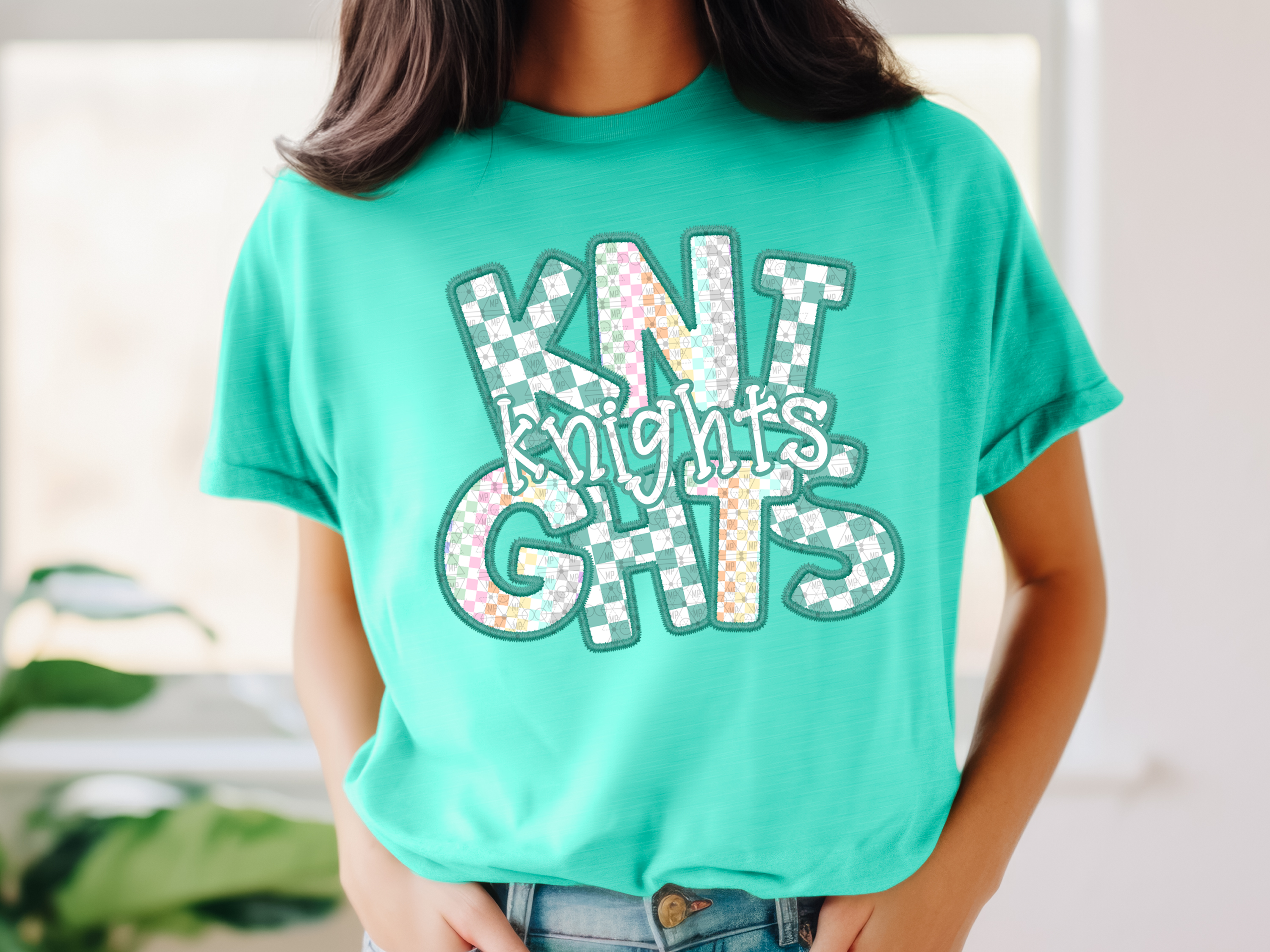 Checkered Teal Knights
