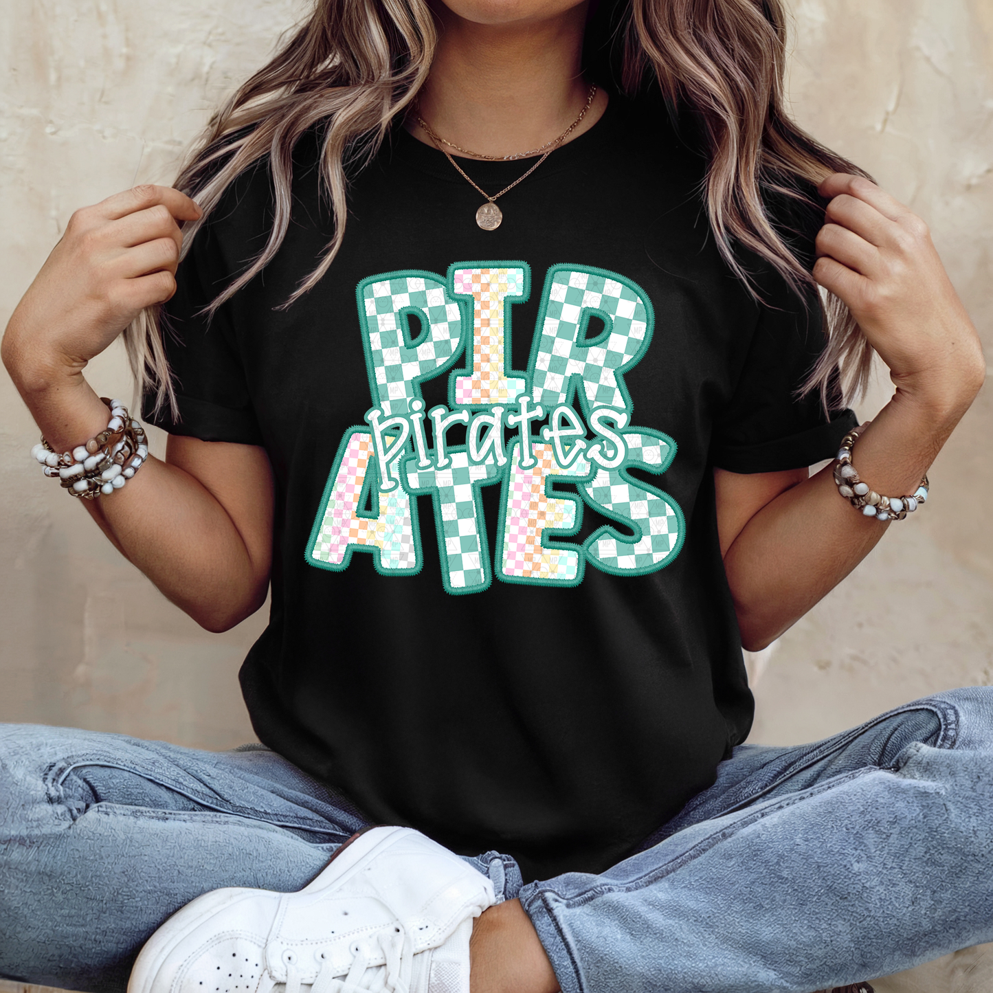 Checkered Teal Pirates