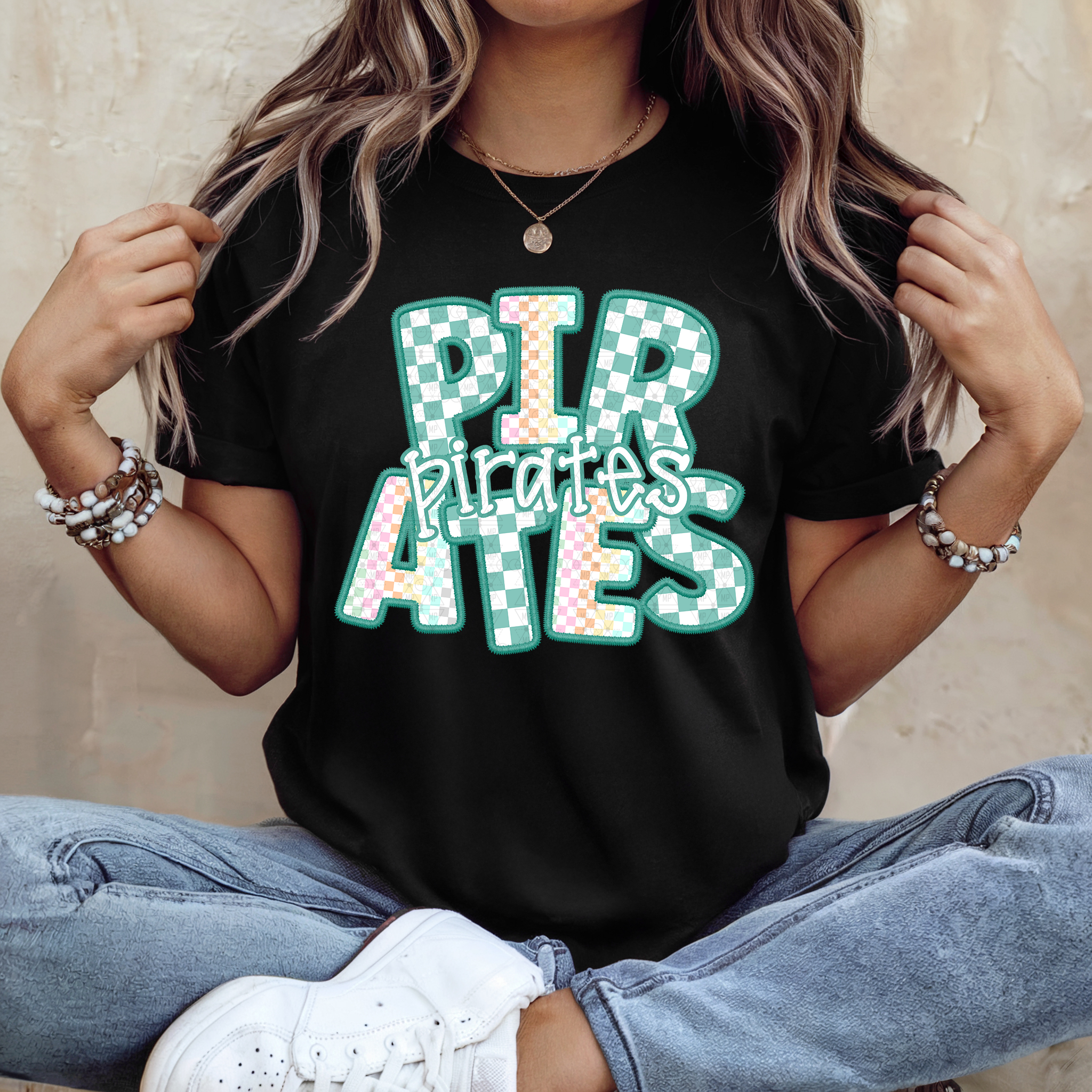 Checkered Teal Pirates