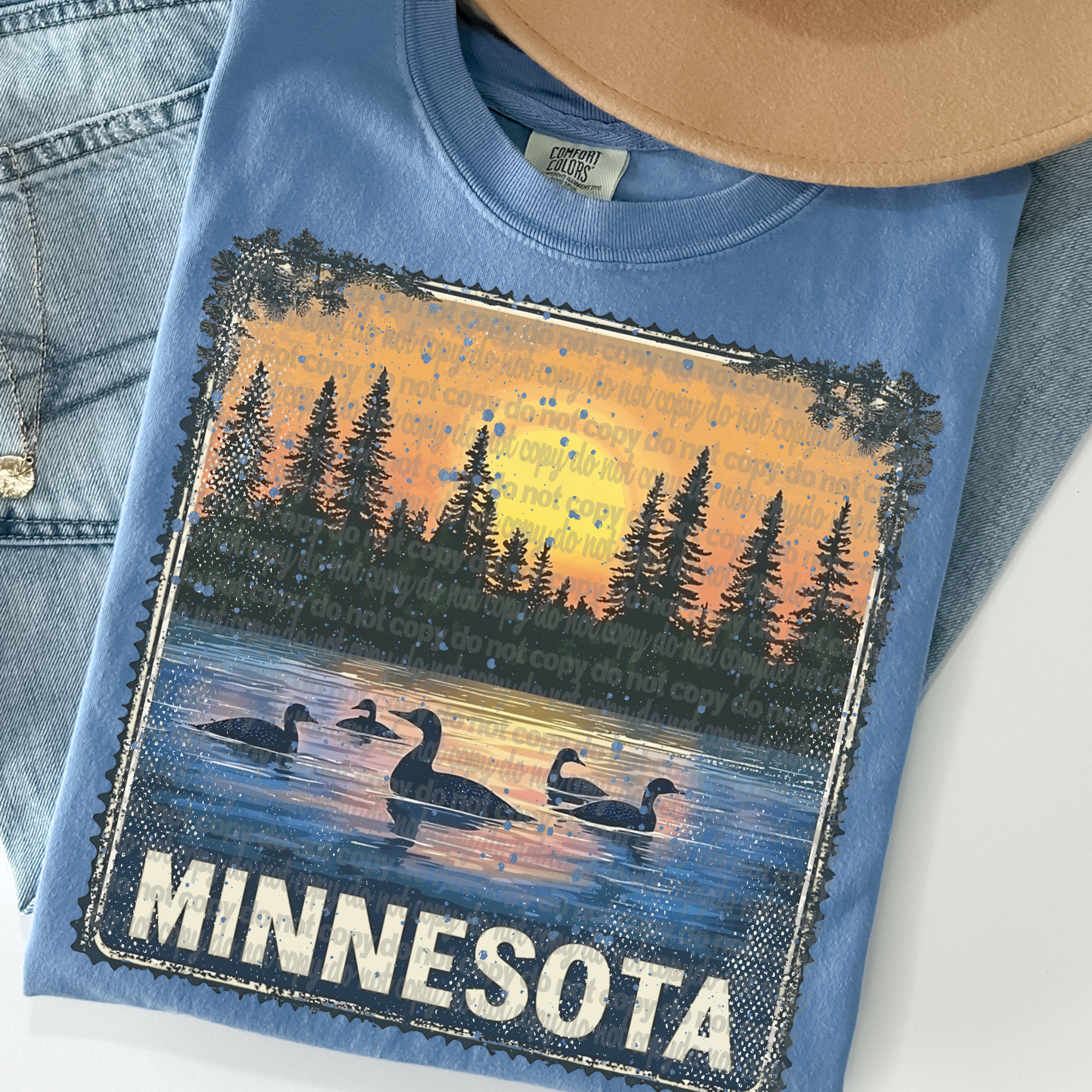 Vintage Stamp Minnesota