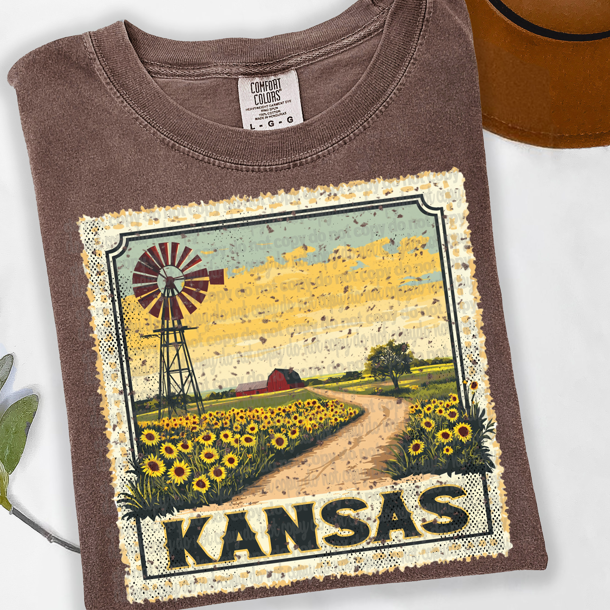 Vintage Stamp Kansas