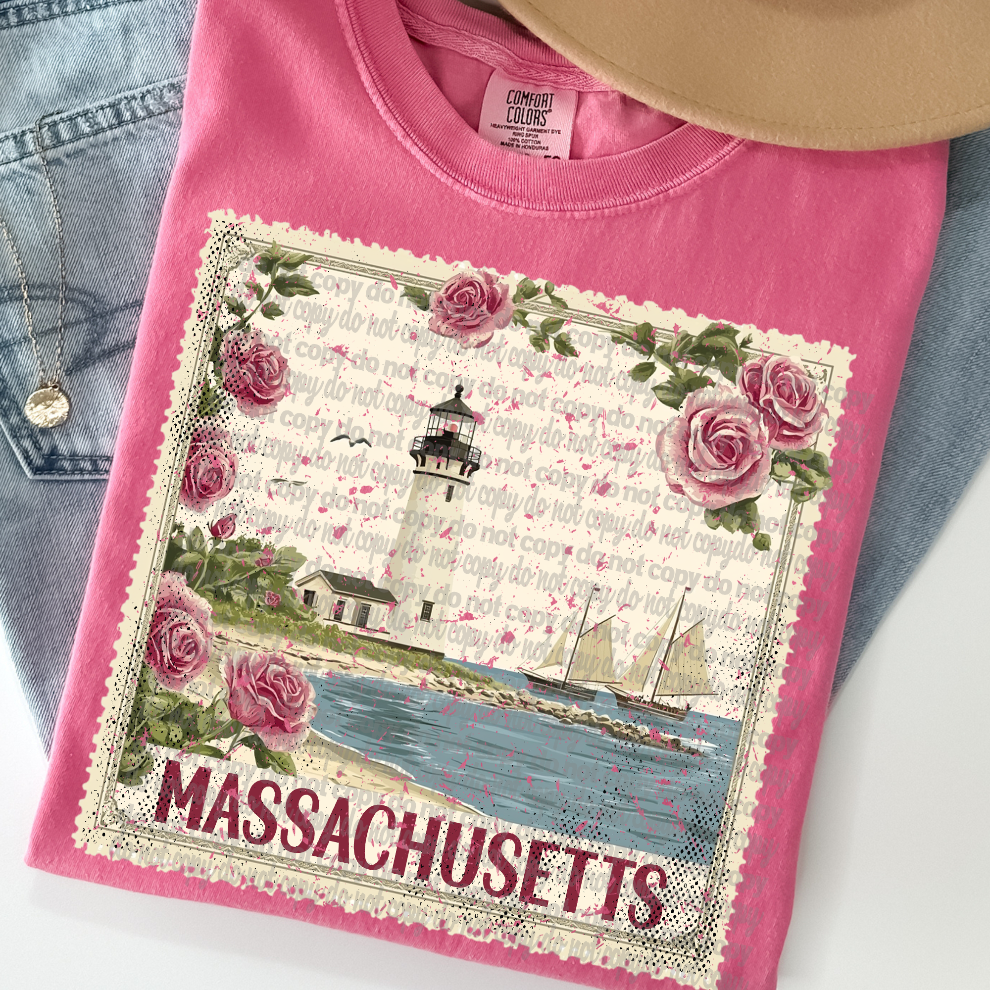 Vintage Stamp Massachusetts