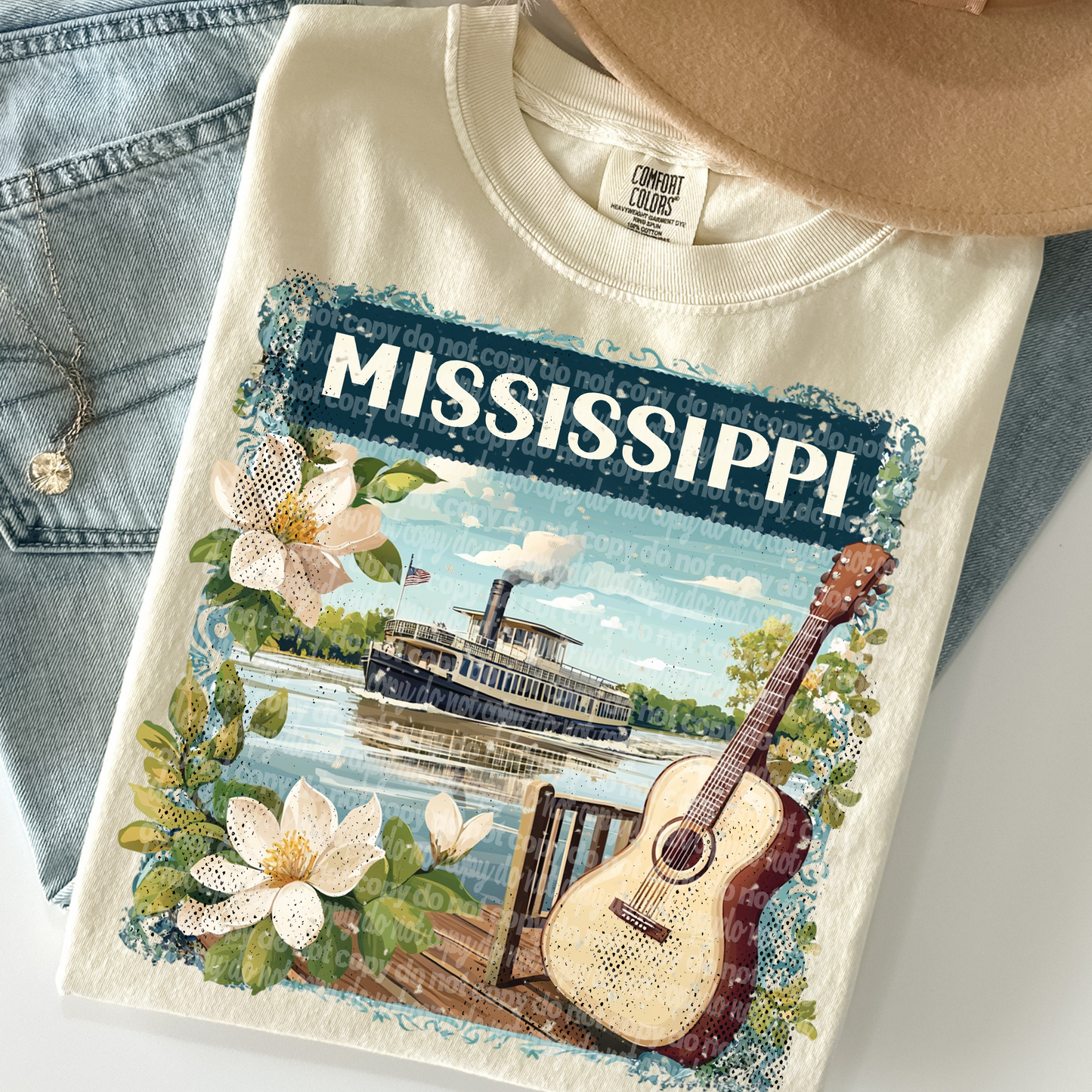 Vintage Stamp Mississippi