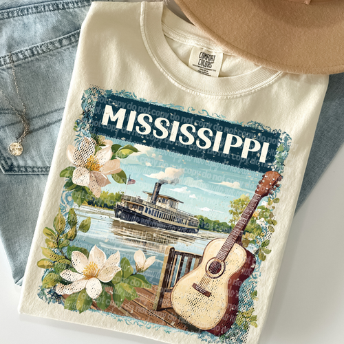 Load image 1 in gallery view. Vintage Stamp Mississippi
