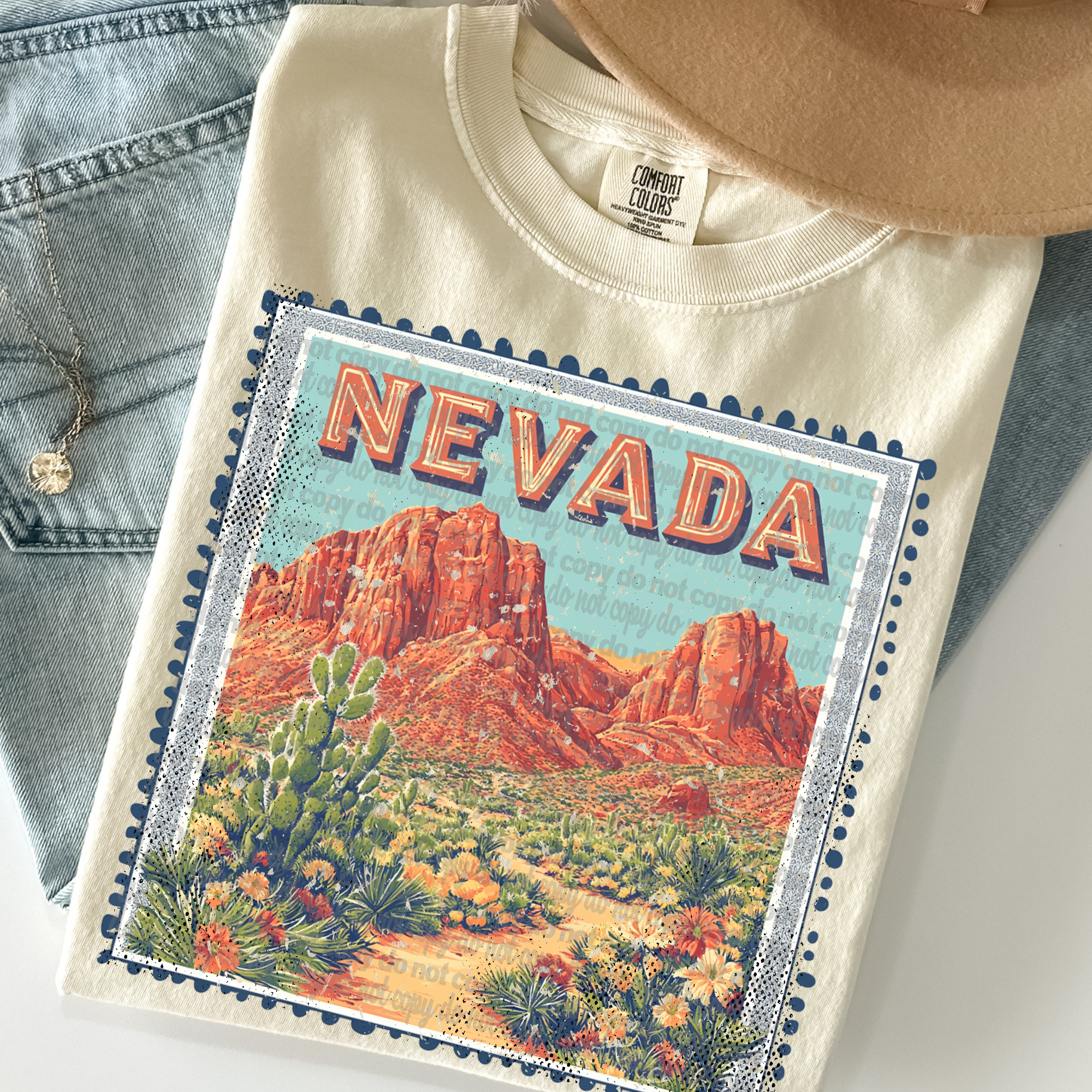 Vintage Stamp Nevada