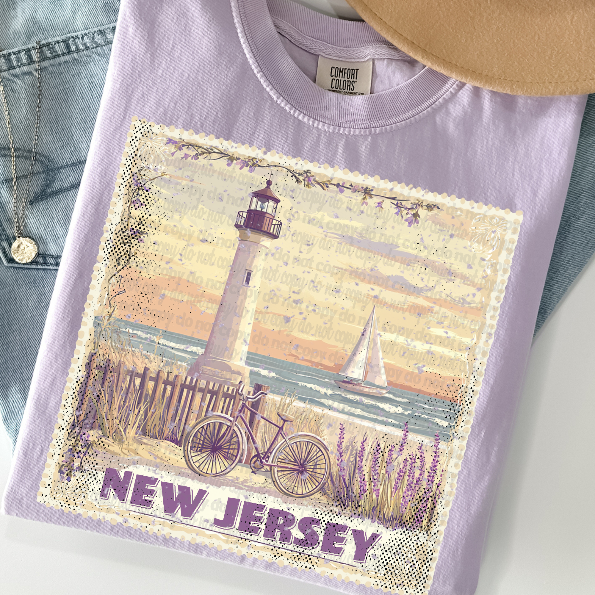 Vintage Stamp New Jersey