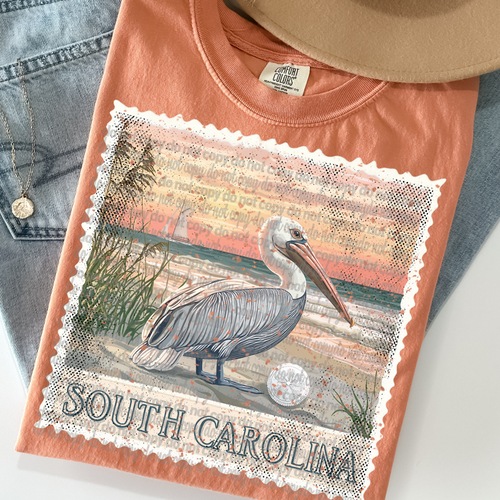 Load image 1 in gallery view. Vintage Stamp South Carolina
