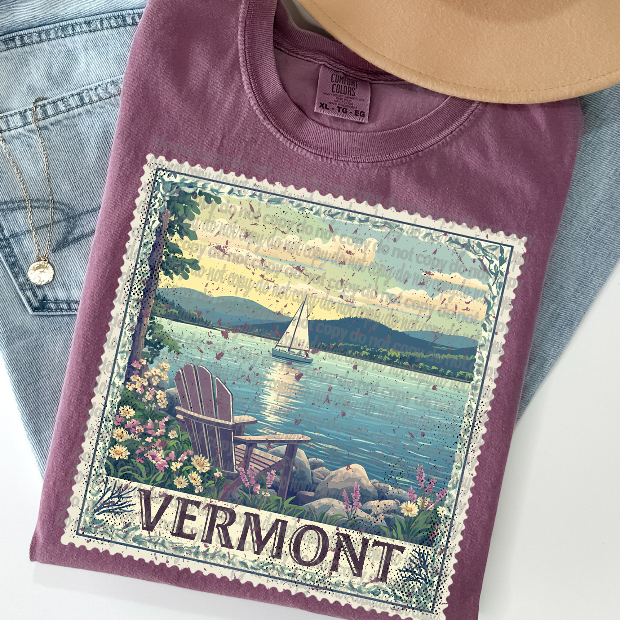 Vintage Stamp Vermont