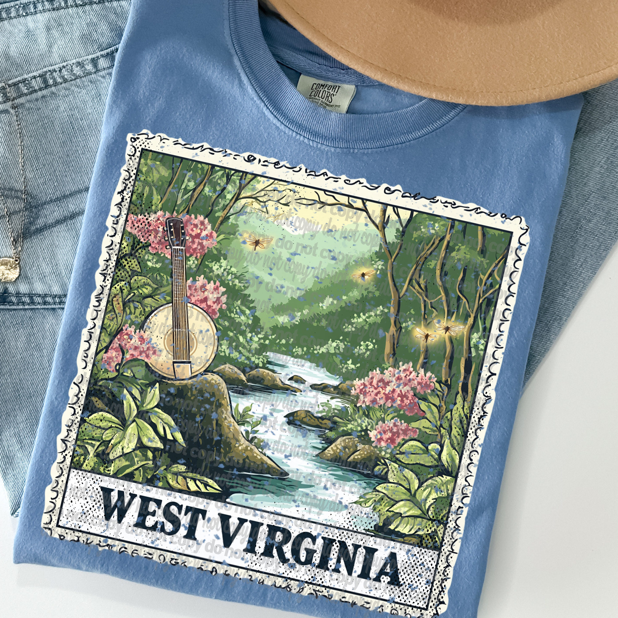 Vintage Stamp West Virginia