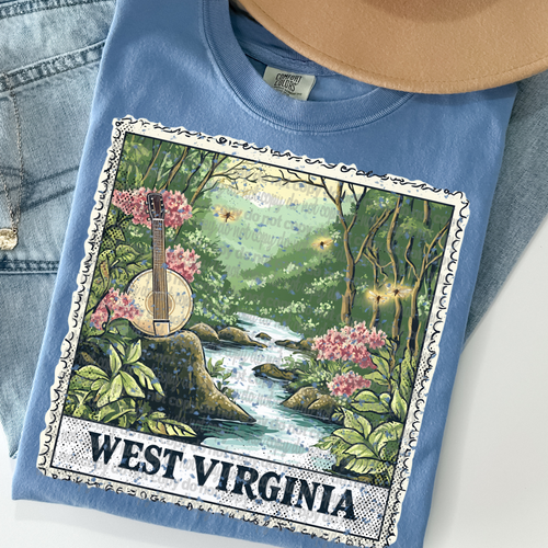 Load image 1 in gallery view. Vintage Stamp West Virginia