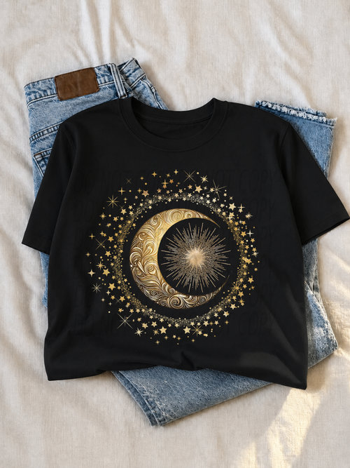 Load image 1 in gallery view. Celestial Moon and Stars