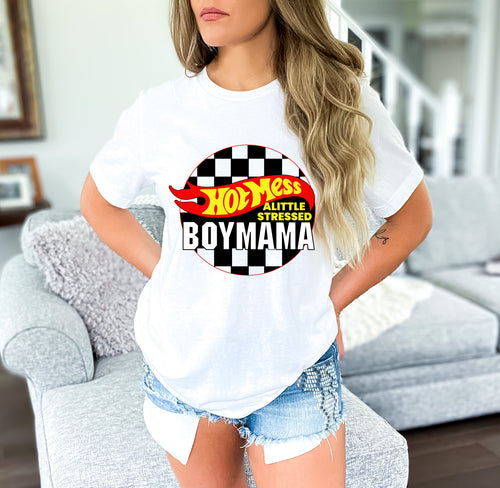 Load image 1 in gallery view. Hot Mess Boy Mama